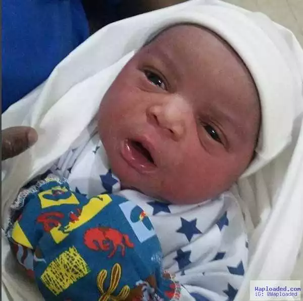 Photo: Mr Ibu And Wife Welcome Baby Boy